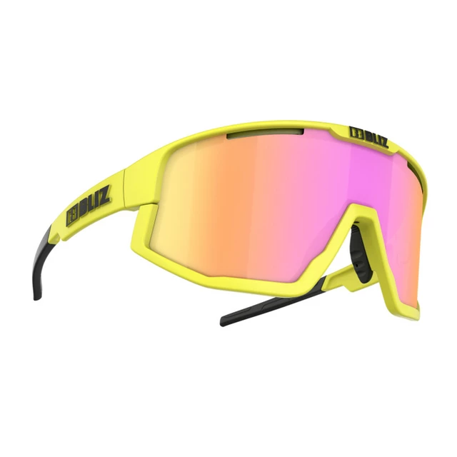 Sports Sunglasses Bliz Fusion 2021 - Matt Black - Matt Neon Yellow