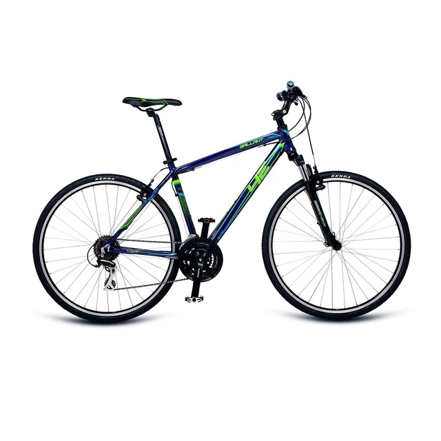 Pánsky crossový bicykel 4EVER Gallant 28" - model 2017 - modro-zelená