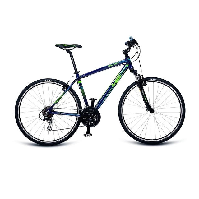 Pánské crossové kolo 4EVER Gallant 28" - model 2018 - 2.jakost - modro-zelená