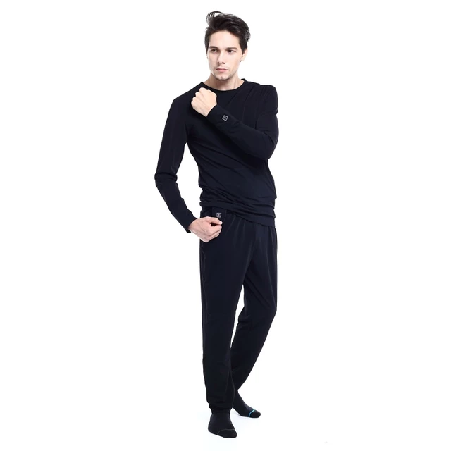 Heated Long-Sleeve T-Shirt Glovii GJ1 - Black, S