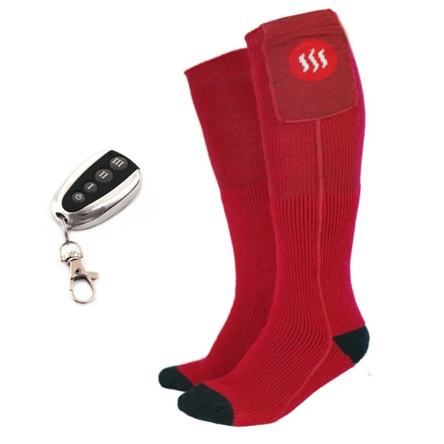 Heated Knee Socks Glovii GQ3 - L - Red
