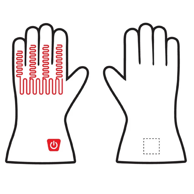 Dámské vyhřívané lyžařské a moto rukavice Glovii GS6