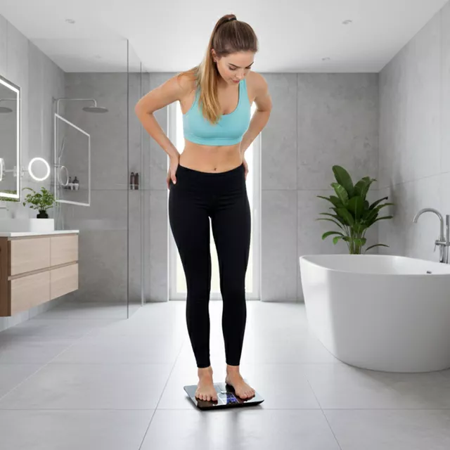 Chytrá osobní váha inSPORTline Syncale 100 - černá