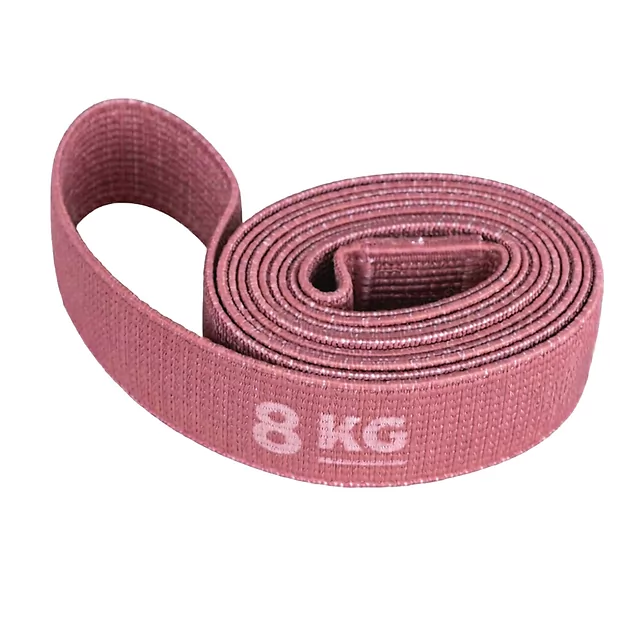 Posilovací guma inSPORTline Rand Strong 208x3,3 cm / 8 kg - oranžová