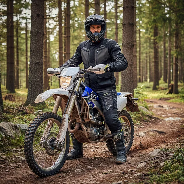 Moto kalhoty W-TEC Daimick - černo-šedá