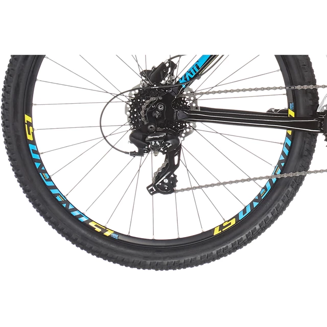 Horské kolo Ghost Kato Base 26" - Black / Blue / Yellow