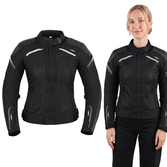 Dámská letní textilní moto bunda BOS Aylin - Black - Black