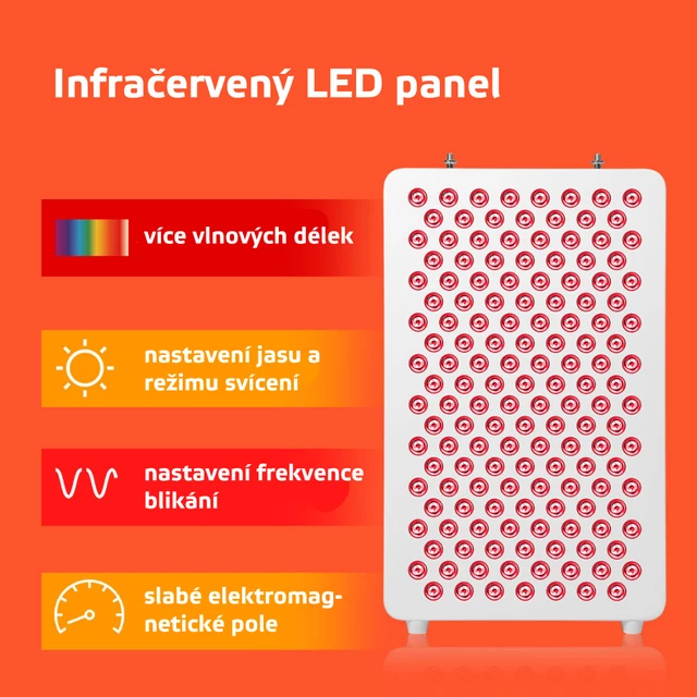 Red LED Light Therapy Panel inSPORTline Katuni - White