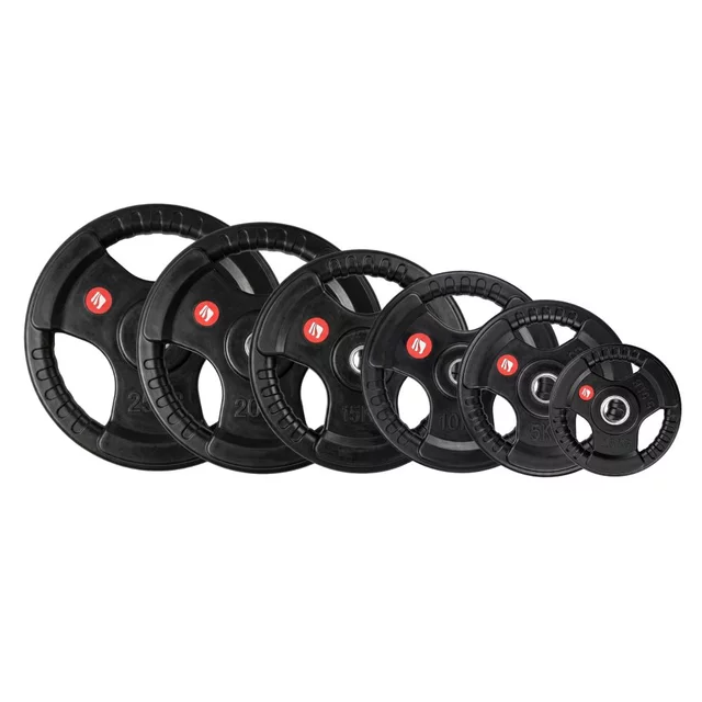 Pogumované kotouče inSPORTline Graton 2,5-25 kg 30 mm