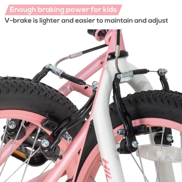 Juniorské horské kolo Hiland Climber Rigid 20" • 125-150 cm - růžová