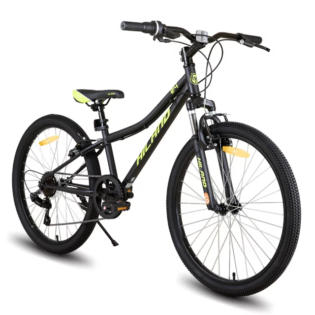 Juniorské horské kolo Hiland Climber 24" • 125-150 cm - černá