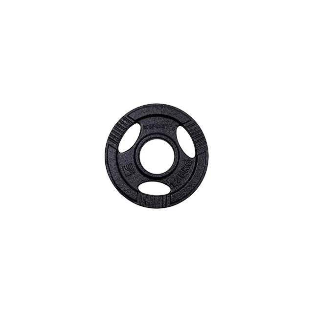 Litinový olympijský kotouč inSPORTline Hamerton Black 1,25 kg 50 mm