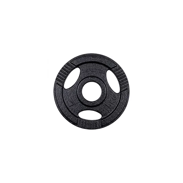 Litinový olympijský kotouč inSPORTline Hamerton Black 2,5 kg 50 mm