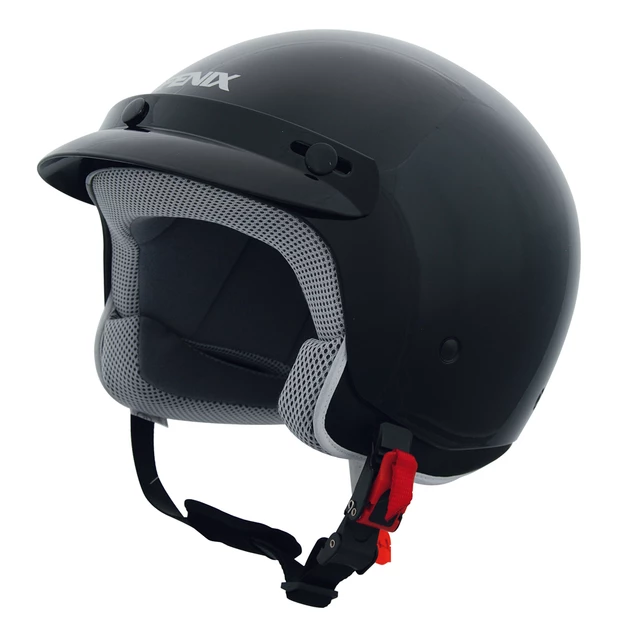 Open face helmet FENIX HY-806 F - Black - Black