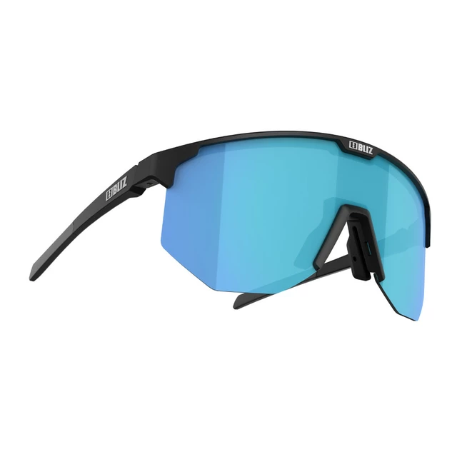 Sports Sunglasses Bliz Hero 2022 - Matt Black Smoke - Matt Black Brown w Blue