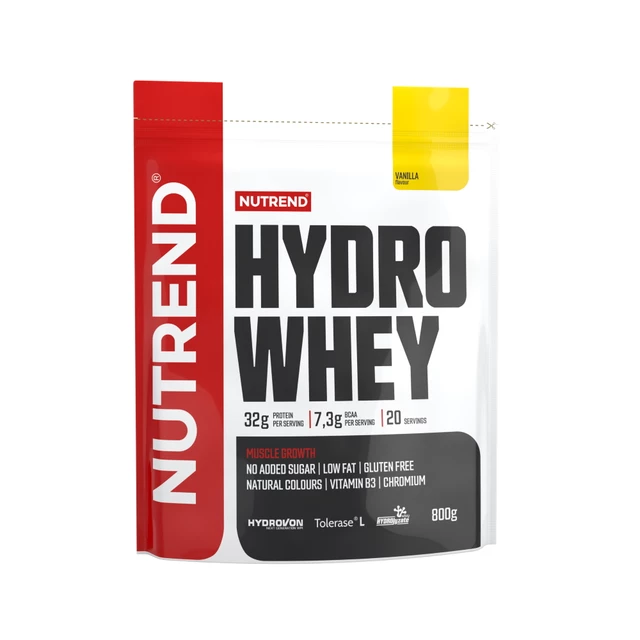 Izolát nativní syrovátkové bílkoviny Nutrend Hydro Whey 800g - čokoláda