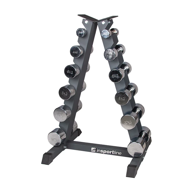 Single-Handed Dumbbell Set inSPORTline Crossteel 2 x 2-12 kg