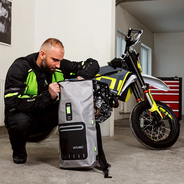 Motoros kabát W-TEC Aircross - fekete-fluor sárga