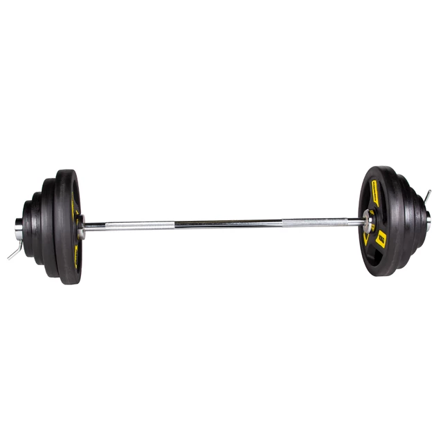 Olimpiai súlyzó szett inSPORTline Biceps Herk 120 cm/50 mm 45 kg