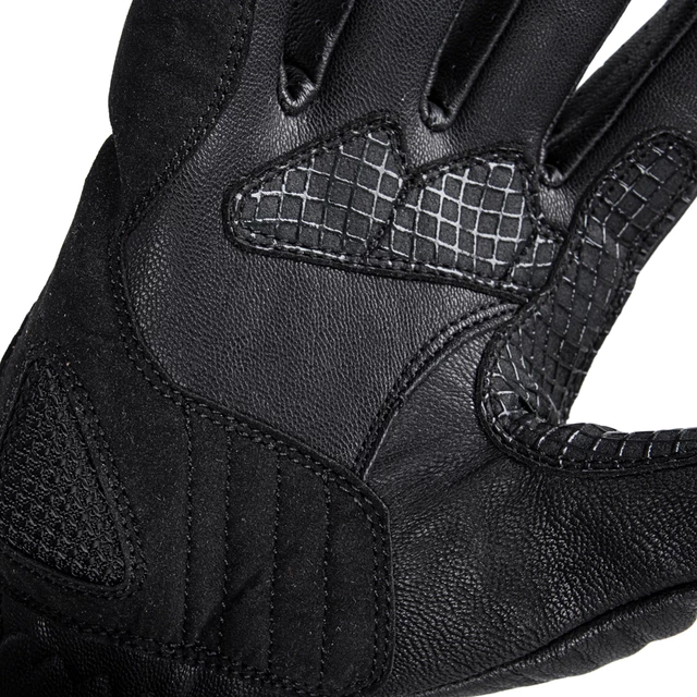 W-TEC Mareff Leder Motorradhandschuhe - schwarz