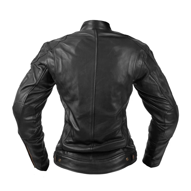 Dámská kožená moto bunda W-TEC Urban Noir Lady - černá