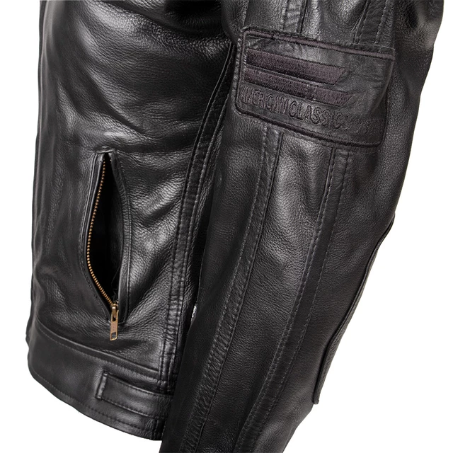 Dámská kožená moto bunda W-TEC Urban Noir Lady - černá