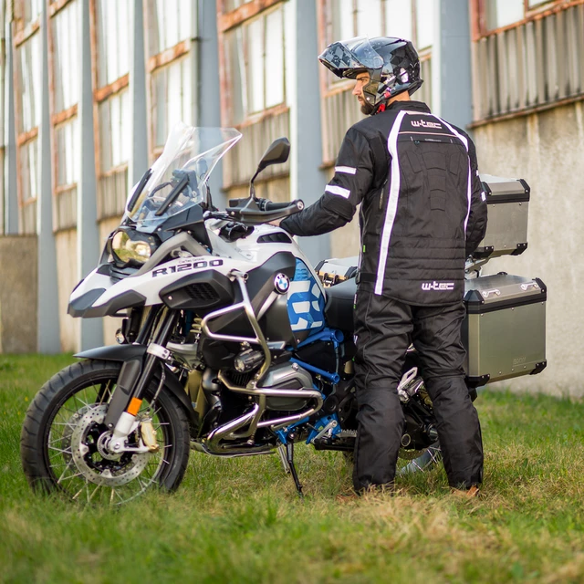 Pánská moto bunda W-TEC Domorado NF-2116 - černo-bílá, 3XL