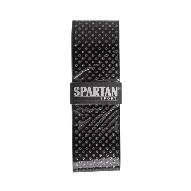 Grip za tenis lopar Spartan Super Tacky 0,6mm - bela - črna