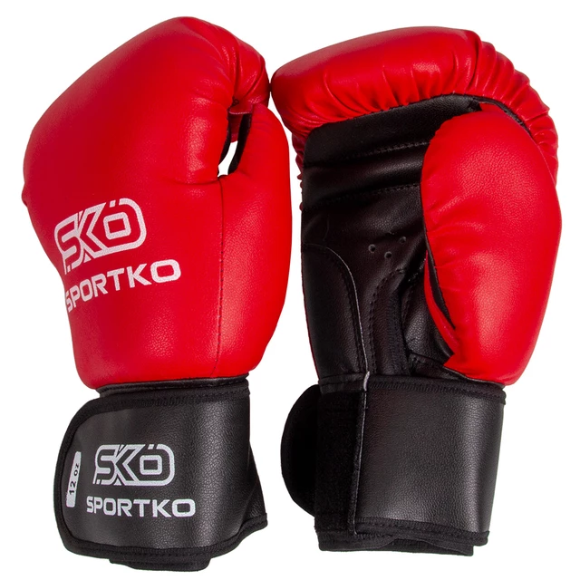 SportKO PD1 Boxhandschuhe - schwarz - rot