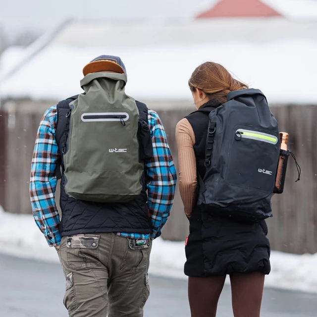 Waterproof Motorcycle Backpack W-TEC Uphills - Khaki