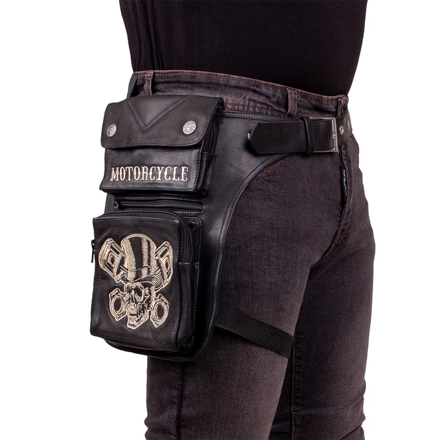 Motorcycle Thigh Bag W-TEC Black Heart Gentleman