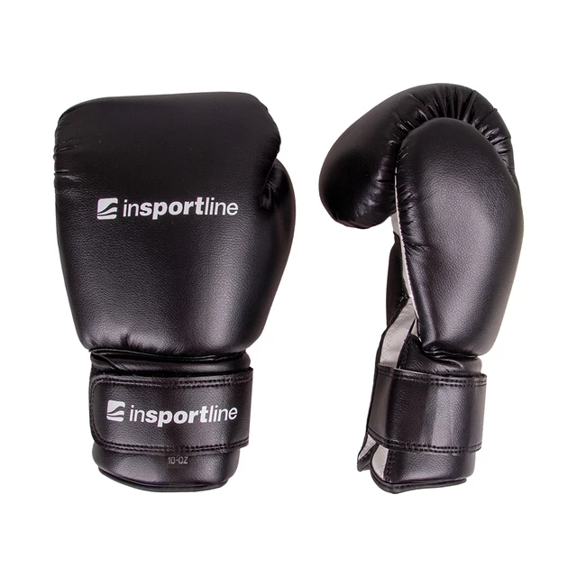 Боксови ръкавици inSPORTline Metrojack - черен-бял