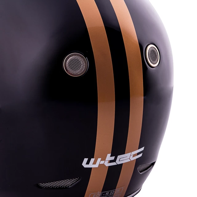 Moto čelada W-TEC V135 Fiber Glass Black