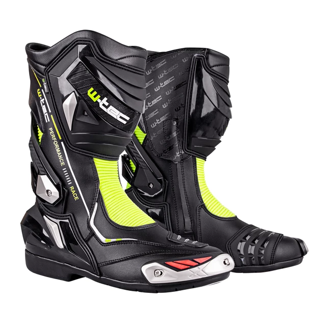 Motorcycle Boots W-TEC Beastor - Black-Green