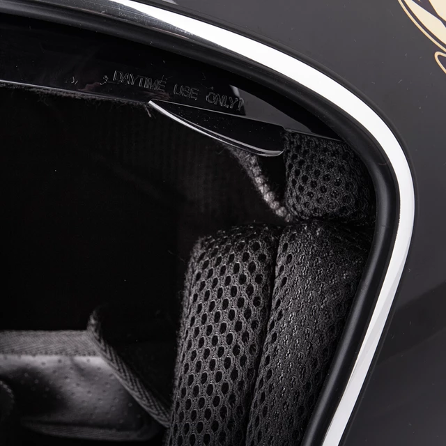 Moto čelada W-TEC V537 Black Heart - Hot Rod Angel, černá lesk