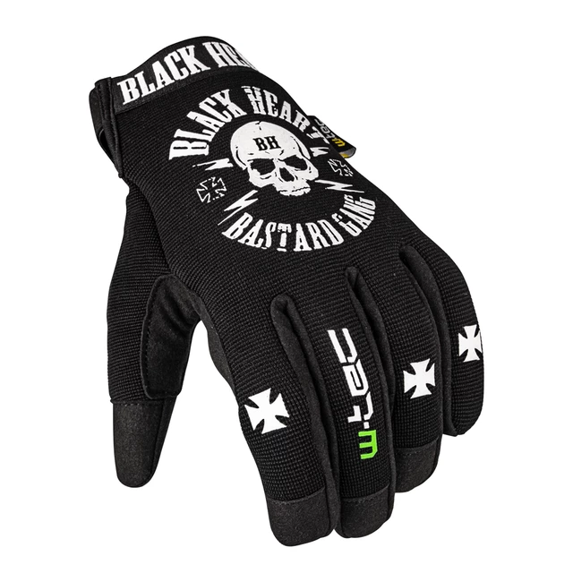 Motorcycle Gloves W-TEC Black Heart Radegester - 3XL - Black