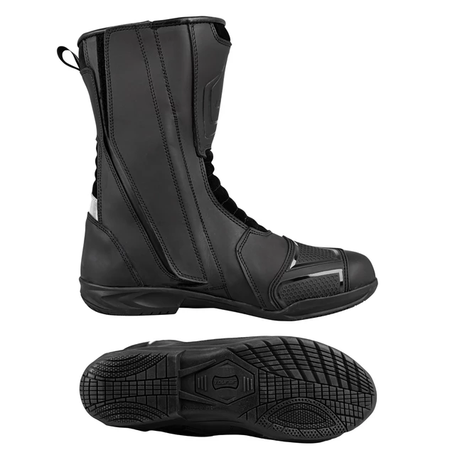 W-TEC Glosso Motorradstiefel - schwarz