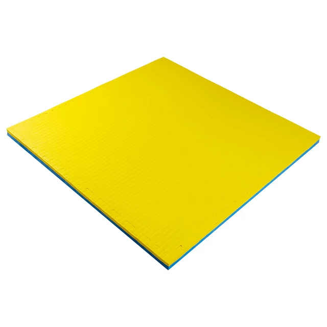 Tatami Puzzle Mat inSPORTline Malmeida 100 x 100 x 4 cm - Blue-Yellow