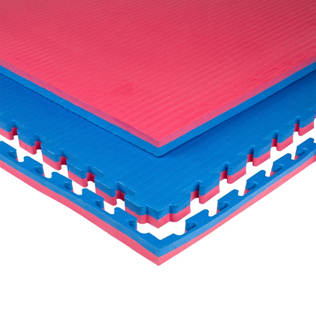 Tatami Puzzle Mat inSPORTline Malmeida 100 x 100 x 4 cm - Red-Blue - Red-Blue