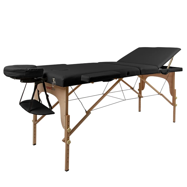 Massageliege inSPORTline Japane 3-teilig aus Holz - golden - schwarz