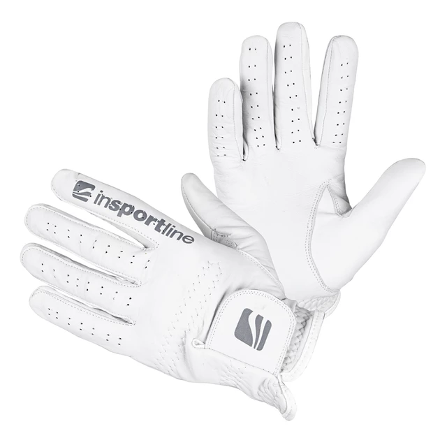 Men’s Leather Gloves inSPORTline Elmgreen - L - Creamy White