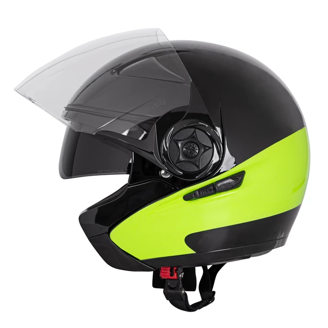 Moto čelada W-TEC Neikko Black-Fluo - XL (61-62)