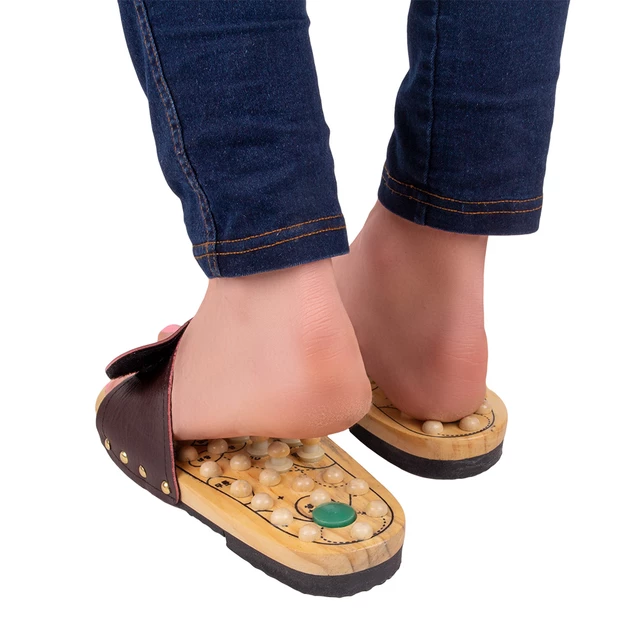 Masážne papuče inSPORTline Klabaka s magnetmi