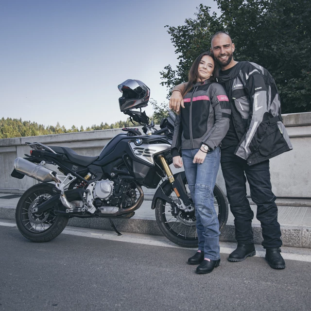 Dámske moto jeansy W-TEC GoralCE - 2. akosť - modrá