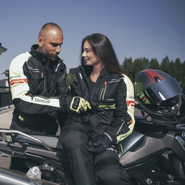 W-TEC Ventura Lady Damen Motorradjacke - schwarz-fluo gelb