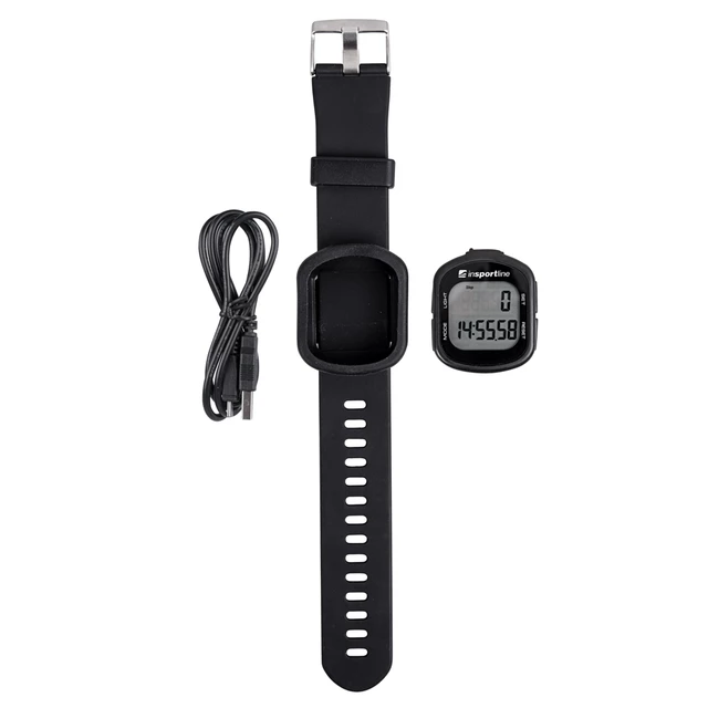 Digital Pedometer inSPORTline Strippy II - Black