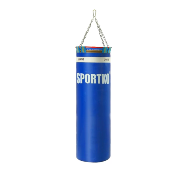 Boxovací pytel SportKO Elite MP22 35x110cm / 40 kg - černá - modrá