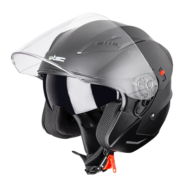 Moto přilba W-TEC YM-627 - 2.jakost - M (57-58) - Pure Matt Black