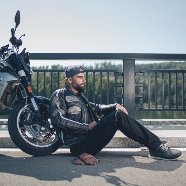 Kožené moto rukavice W-TEC Dahmer