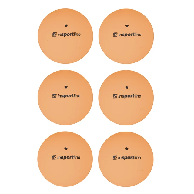 inSPORTline Elisenda S1 6ks Tischtennisbälle - weiß - orange